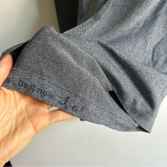 Lululemon Sz 6  Swiftly Tech Long Sleeve Grey Crew Shirt - Picture 6 of 9